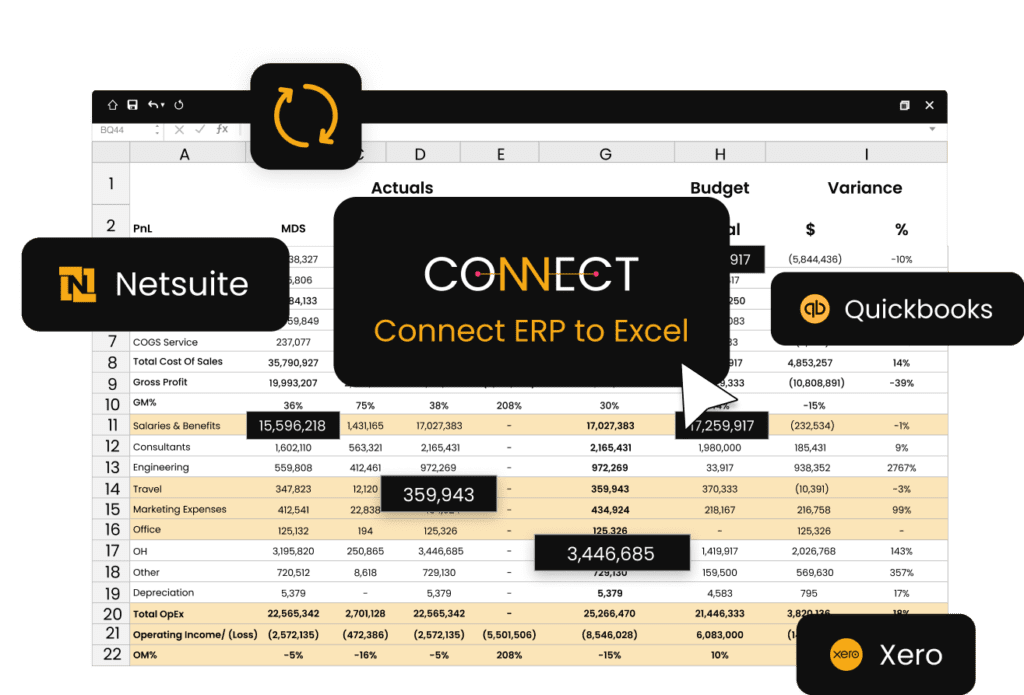 Product connect by datarails